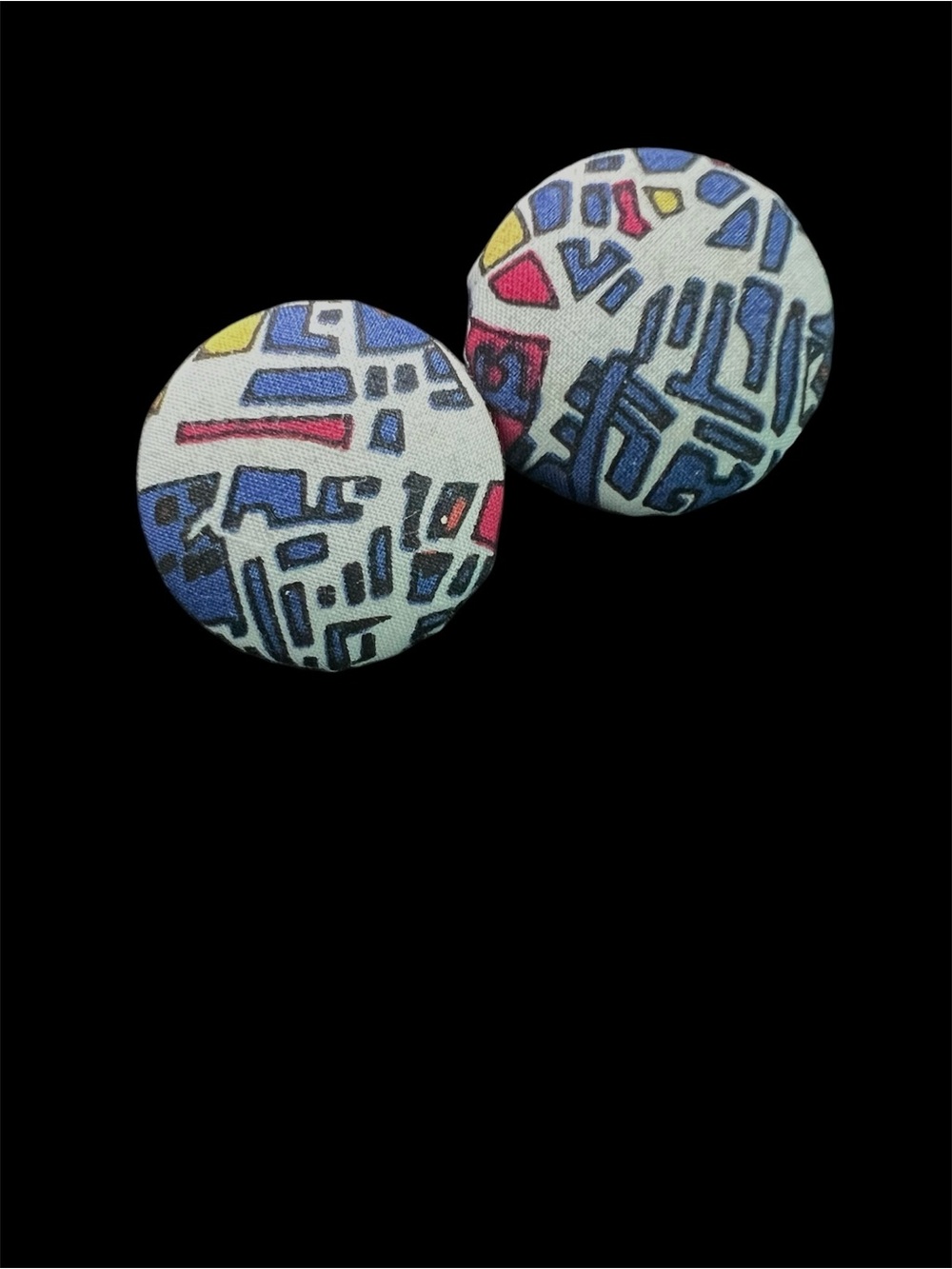 Marimekko Fabric pierced earrings Lightweight Cityscape